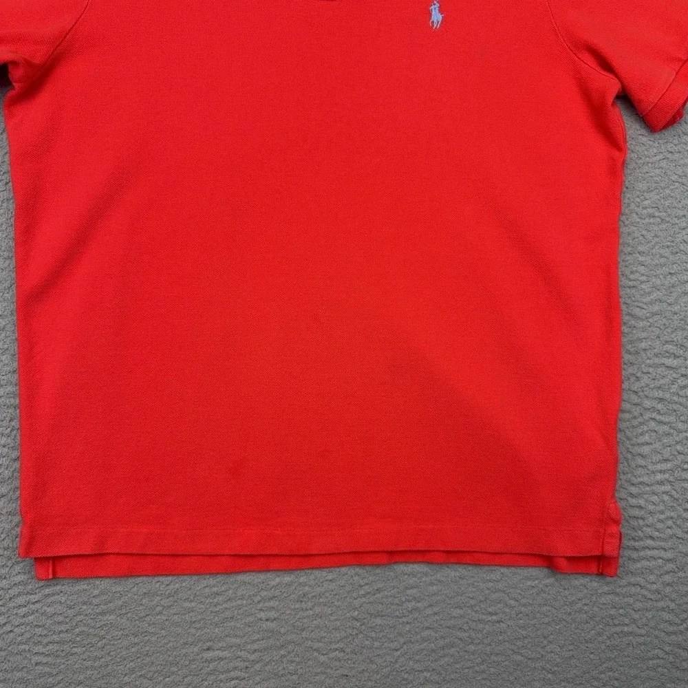 Polo Ralph Lauren Polo Shirt Mens Medium Red Classic Fit Short Sleeve Pony Logo